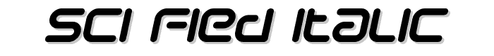 Sci Fied Italic font